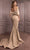 Gatti Nolli Couture GA-7041 - Twist Foldover Evening Dress Special Occasion Dress