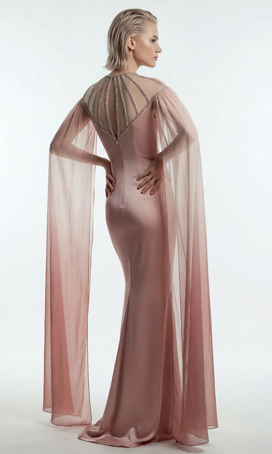 Gatti Nolli Couture OP-7896 - Beaded Illusion Neckline Evening Gown