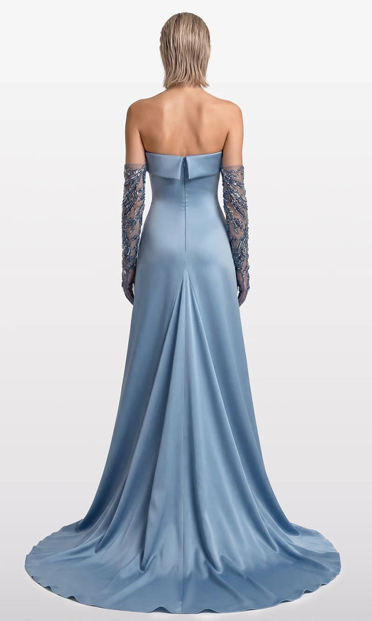 Gatti Nolli Couture OP-7868 - Strapless Fitted Gown with Embroidery