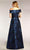 Gia Franco 12250 - Jacquard A-Line Evening Dress Prom Dresses
