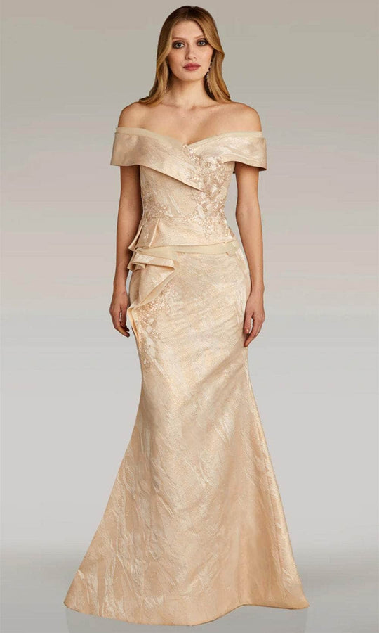 Gia Franco 12267 - Peplum Trumpet Evening Gown