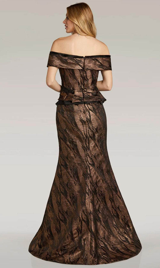 Gia Franco 12267 - Peplum Trumpet Evening Dress