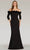 Gia Franco 12272 - Floral Mermaid Evening Dress Evening Dresses 2 / Black