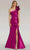 Gia Franco 12314 - Ruffle Accented Mikado Evening Dress Evening Dresses 2 / Magenta