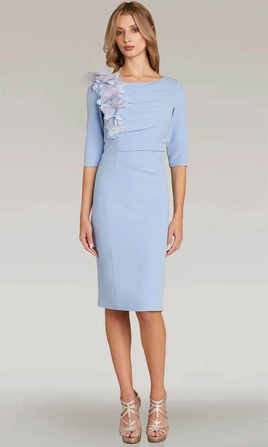 Gia Franco 12318 - Floral Applique Sheath Dress