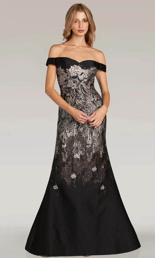 Gia Franco 12322 - Floral Detailed Evening Dress