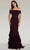 Gia Franco 12365 - Ruffled Mermaid Evening Dress Evening Dresses 2 / Cranberry