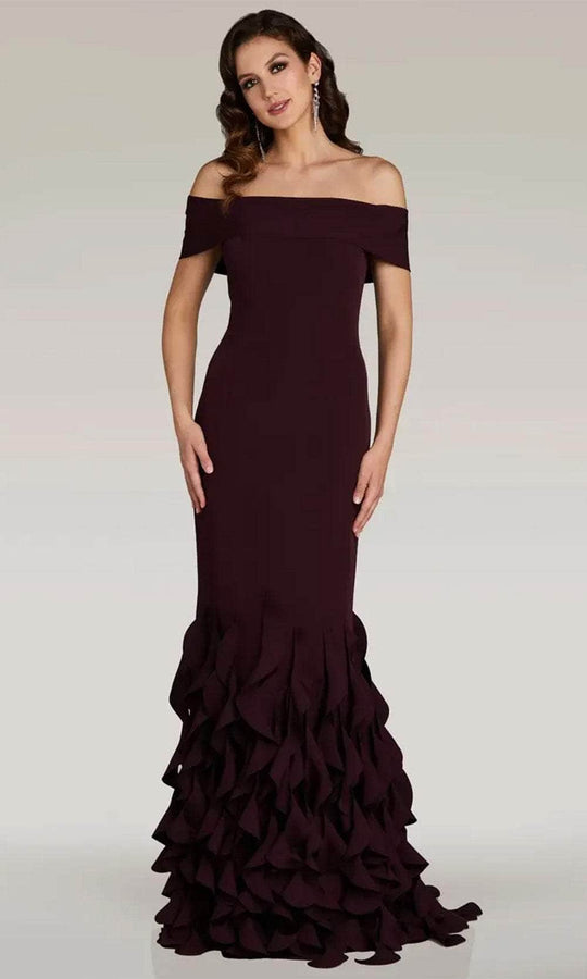 Gia Franco 12365 - Ruffled Mermaid Evening Dress