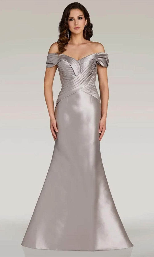 Gia Franco 12370 - Cross Bodice Mikado Evening Dress