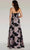 Gia Franco 12373 - Floral A-Line Evening Dress Prom Dresses