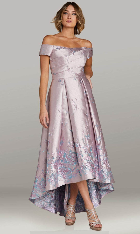 Gia Franco 12434 - Pleated Bodice Hi-Low Evening Dress