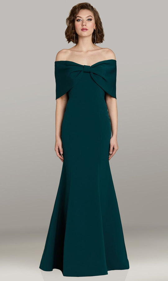 Gia Franco 12470 - Off Shoulder Bow Mermaid Evening Gown