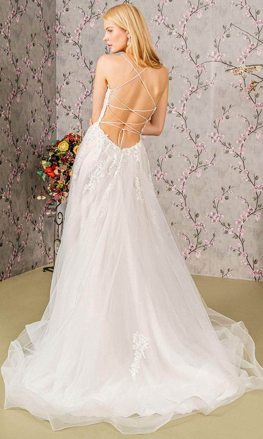 GLS by Gloria Bridal GL3417 - Straight Across A-Line Wedding Gown