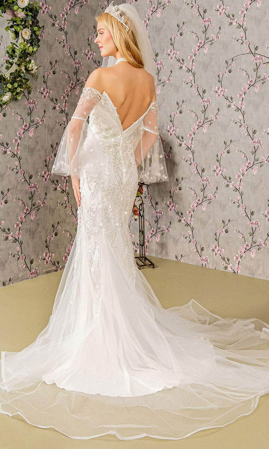 GLS by Gloria Bridal GL3426 - Off-Shoulder Mermaid Wedding Dress