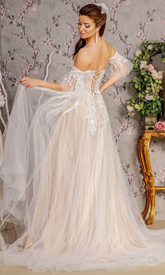 GLS by Gloria Bridal GL3427 - Sweetheart High Slit Wedding Dress