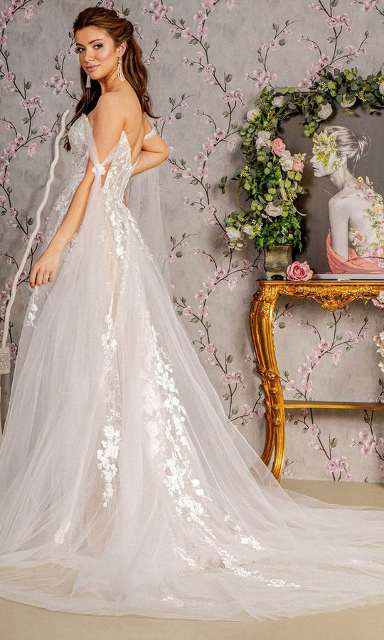GLS by Gloria Bridal GL3428 - Floral Glitters Wedding Dress