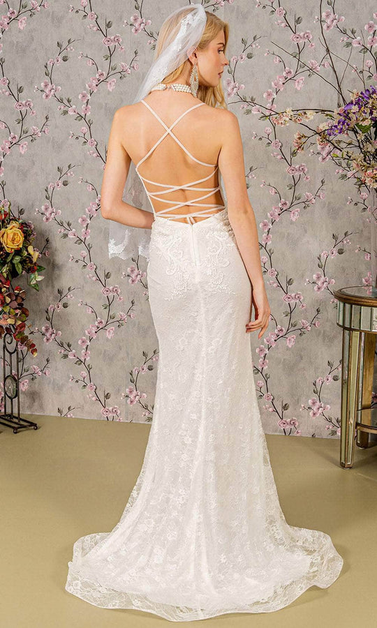GLS by Gloria Bridal GL3442 - Open Back Sheath Wedding Dress