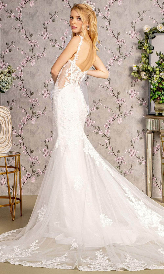 GLS by Gloria Bridal GL3478 - Embroidered Sheer Bodice Bridal Gown