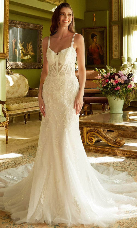 GLS by Gloria Bridal GL3531 - Embroidered Mermaid Bridal Gown