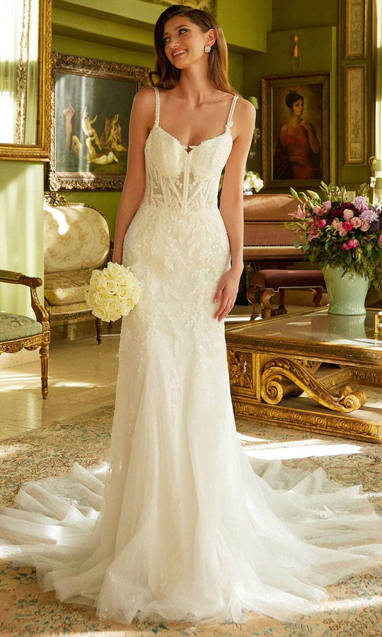 GLS by Gloria Bridal GL3531 - Embroidered Mermaid Bridal Gown