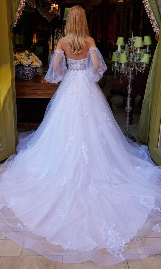 GLS by Gloria Bridal GL3579 - Gossamer Sleeve Bridal Gown