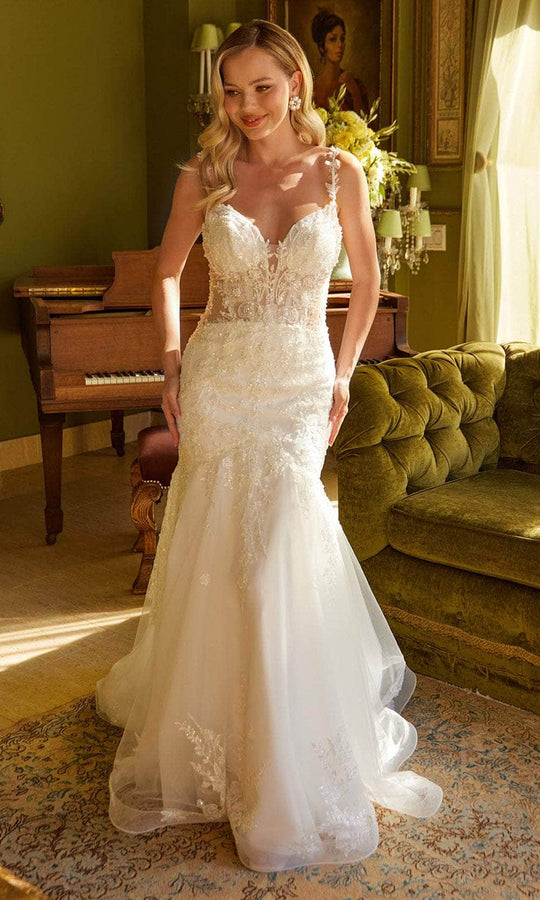 GLS by Gloria Bridal GL3601 - Illusion Side Bridal Gown