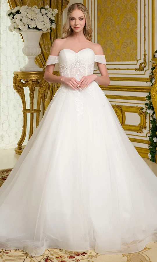 GLS by Gloria Bridal GL3657 - Sweetheart Embroidered Long Gown