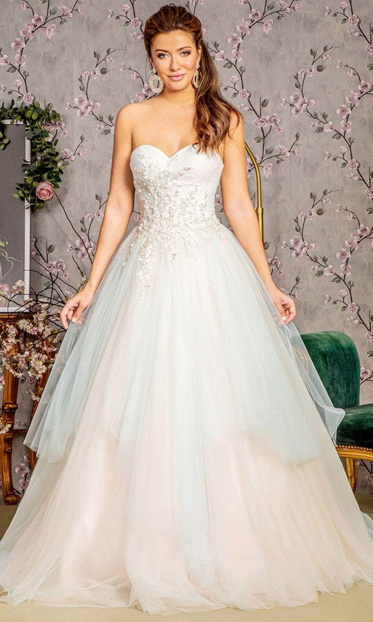 GLS by Gloria GL3244 - Strapless A-Line Prom Gown