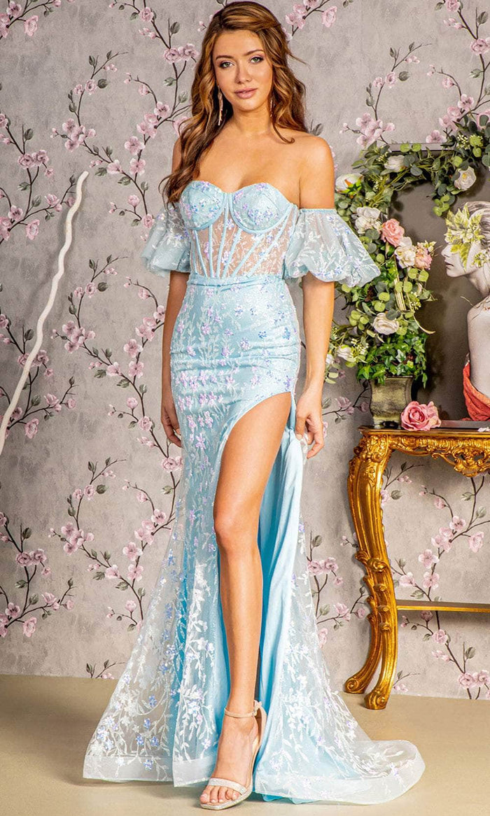 GLS by Gloria GL3247 - Sweetheart Mermaid Evening Dress Special Occasion Dress XS / Baby Blue
