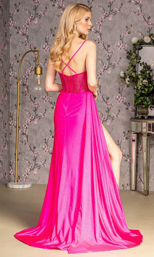 GLS by Gloria GL3260 - Beaded Sheath Evening Dress
