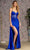 GLS by Gloria GL3260 - Beaded Sheath Evening Dress Special Occasion Dress XS / Royal Blue