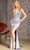GLS by Gloria GL3280 - Strapless Beaded Evening Dress Special Occasion Dress XS / Smoky Blue