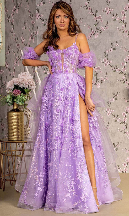 GLS by Gloria GL3358 - Scoop A-Line Evening Dress