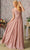 GLS by Gloria GL3362 - Embroidery Bateau Formal Dress Special Occasion Dress S / D/Rose