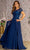 GLS by Gloria GL3362 - Embroidery Bateau Formal Dress Special Occasion Dress S / Navy