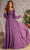GLS by Gloria GL3363 - Beaded Illusion Bateau Formal Dress Special Occasion Dress S / Purple