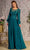 GLS by Gloria GL3363 - Beaded Illusion Bateau Formal Dress Special Occasion Dress S / Teal