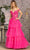 GLS by Gloria GL3391 - Off-Shoulder Tiered Evening Dress Evening Dresses XS / Fuchsia