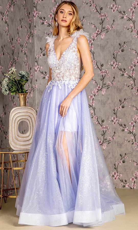 GLS by Gloria GL3393 - Sleeveless A-Line Prom Gown