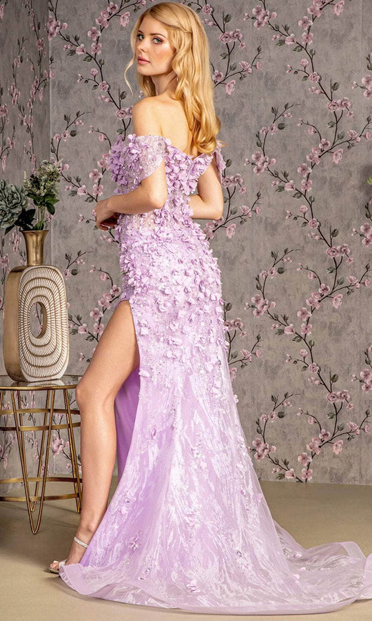 GLS by Gloria GL3409 - Floral Sequin Evening Dress