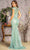 GLS by Gloria GL3414 - Sequin Embellished V-Neck Evening Dress Special Occasion Dress