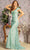 GLS by Gloria GL3414 - Sequin Embellished V-Neck Evening Dress Special Occasion Dress S / Sage