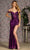 GLS by Gloria GL3436 - Floral Sheath Evening Dress Evening Dresses XS / Purple