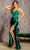 GLS by Gloria GL3439 - Draped Illusion Evening Dress Special Occasion Dress XS / Green