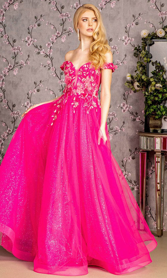 GLS by Gloria GL3443 - Illusion Boning Evening Dress