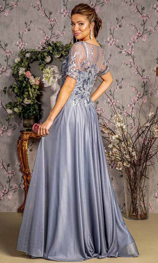 GLS by Gloria GL3444 - Sequins Beads Evening Dress