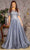 GLS by Gloria GL3444 - Sequins Beads Evening Dress Mother of the Bride Dresses S / Silver