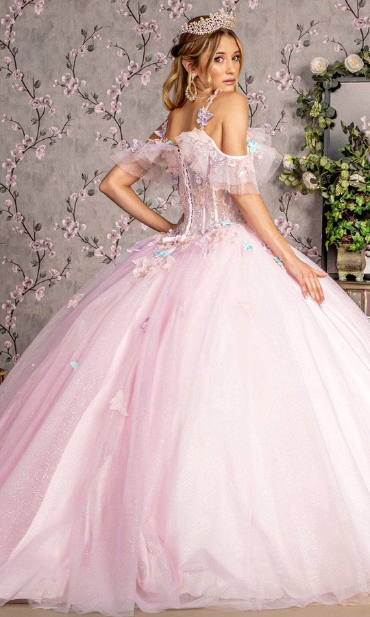 GLS by Gloria GL3483 - Off-Shoulder Butterfly Ballgown
