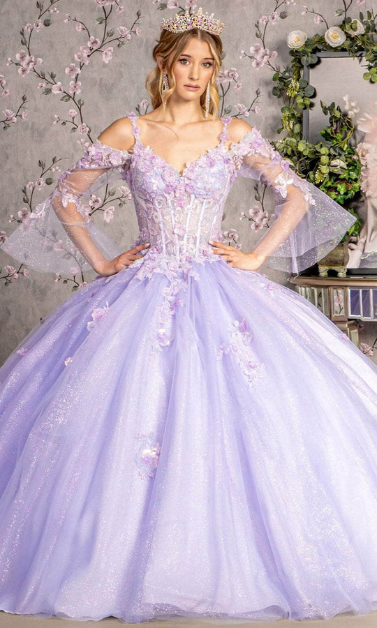 GLS by Gloria GL3484 - Embroidered Sweetheart Ballgown