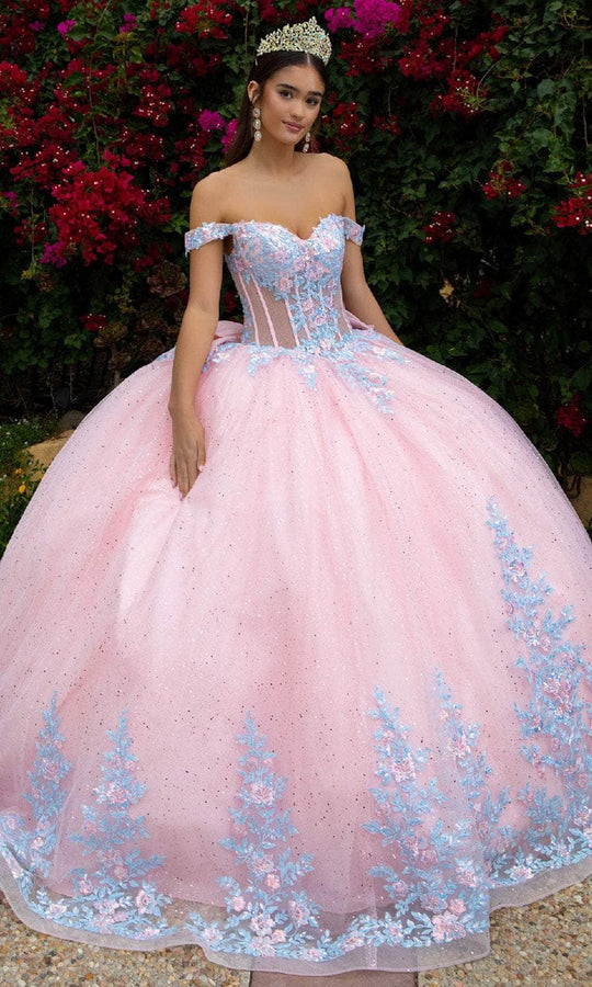 GLS by Gloria GL3517 - Bow Detailed Back Ballgown